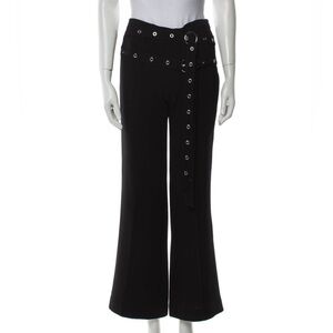 NWT-Cinq-a-Sept Jessy Pants Size 0 Black Cropped Wide Leg High waisted